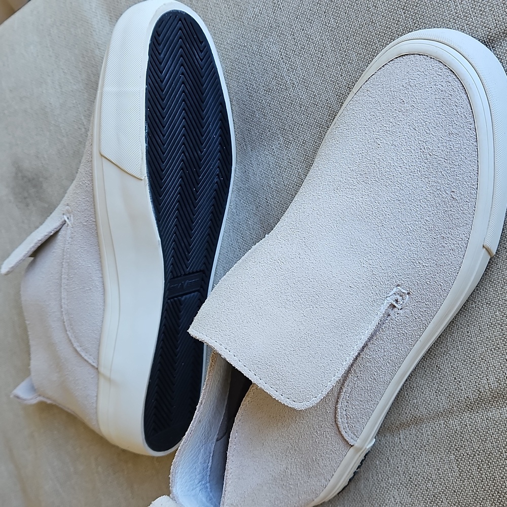 Sz 7 SeaVees Huntington Middie Suede Slip-on Sneakers Chukka Boot Oyster Lt Grey